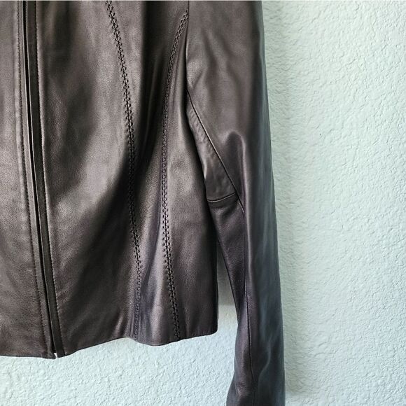 SIENNA STUDIO leather jacket G III - Picture 4 of 15